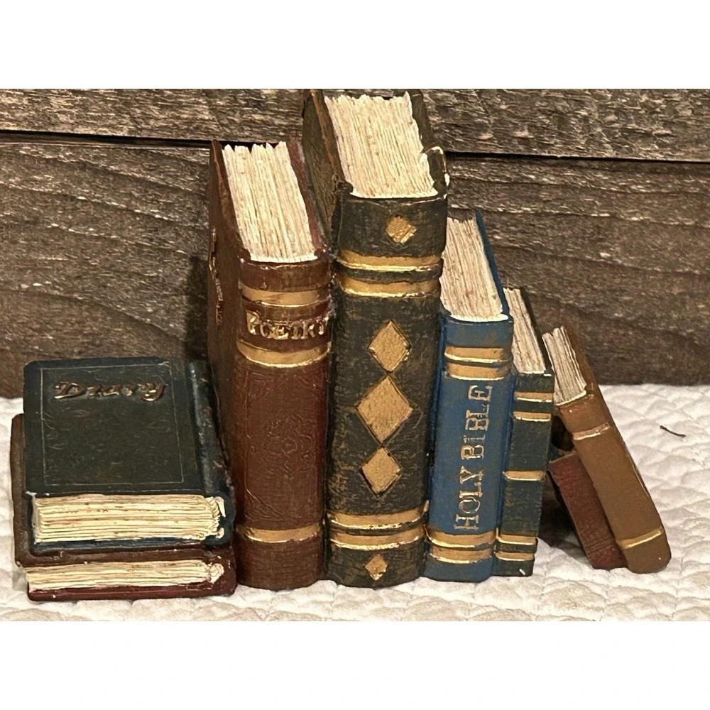 Vtg. Home Interior's‎ Small Books As One Piece For Shelf